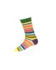 House Of Cheviot Stripy Short Socks - Ivy Green
